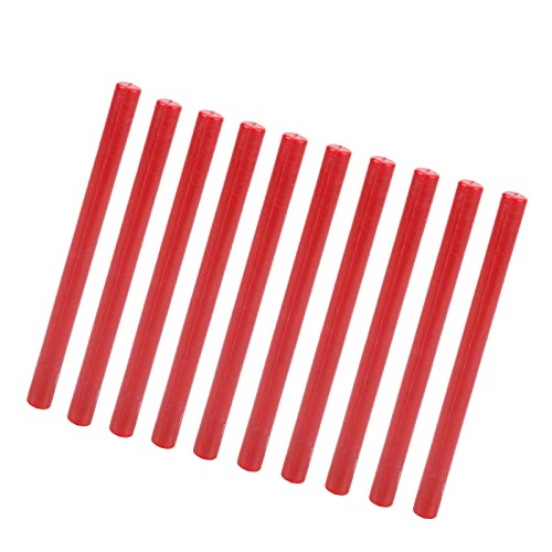 Siegelwachsstifte, 10 Stück, Versiegelung, Kleine Wachsstifte, Runde Einladungsbriefe, Grußkarten, Kleine Kleine Miniatur-Klebewachse (Rot #12)