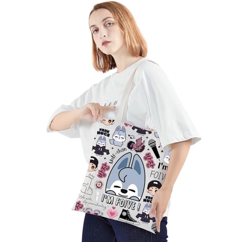 JNIAP Korean Group Wolf Tote Bag Korean Group Chan Gifts I'm Foive Gifts Korean Group Wolf Shoulder Bag3