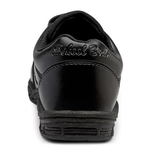 Image of SCHOOL BIRDS Kids Unisex School Uniform Black Shoes Oxford Shoe for Boys and Girls
