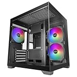 CAPACITÉ INTERNE OPTIMISÉE : Compatible avec cartes MicroATX et Mini-ITX, supporte GPU jusqu'à 330 mm de long et 145 mm de large, et dissipateur CPU jusqu'à 155 mm de haut ; Intègre également 5 emplacements, compatibilité avec alimentations ATX, double chambre, filtre supérieur magnétique et système de gestion des câbles interne