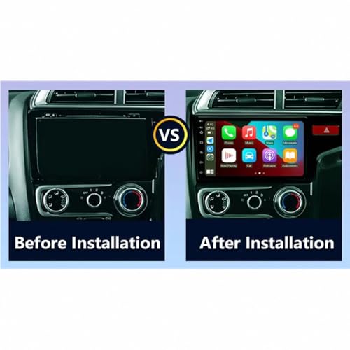 Navegador GPS para Coche Honda FIT Jazz RHD 2014-2015 con pantalla táctil HD y CarPlay 2
