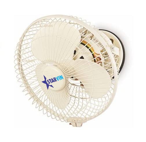 STARVIN Off White Cabin Fan Metal Celling Fan 12 Inch, 300 MM with 1 Year Warranty 30% More Air High Speed Wall fan || 100% Copper Motor || Make in India || FR#595