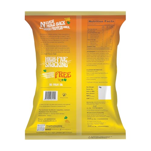 Image of Taali Protein Puffs Snacks - Cheese & Herbs |Tasty Healthy Snacks |Gluten Free Snacks with 100% Plant Protein,100% Vegetarian | No Trans Fat, No Cholesterol, Roasted Not Fried (Pack of 4 x 74 gms)