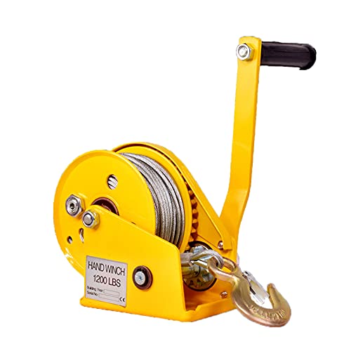 Malacate manual para barco 1200 lbs con cable 5 m miniatura 1
