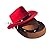 Dog Cowboy Hat,Pet Costume Accessory for Dogs Cats Holiday Costume,Perfect Pets Gift (Red)