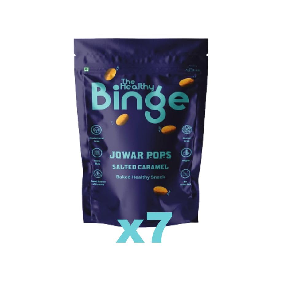The Healthy Binge Healthy Snacks | Jowar Pops | Protein and Fiber Rich | Pack Of 7 (B0B7JXPW1K) Amazon Price History, Amazon Price Tracker