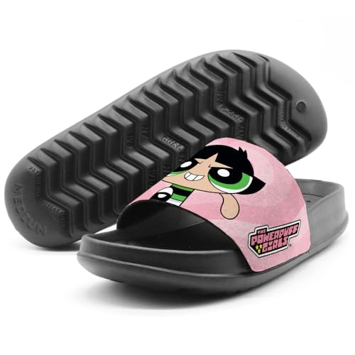 Powerpuff Girls Buttercup Unisex Adult Slides Adjustable Flip Flop Sandals Officially Licensed Hypd Slydr Switch™4