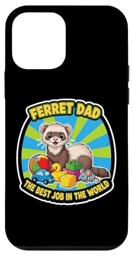 Funny Ferret Dad Best Job In The World ���̓� �e �X�}�z�P�[�X iPhone 12 mini �p