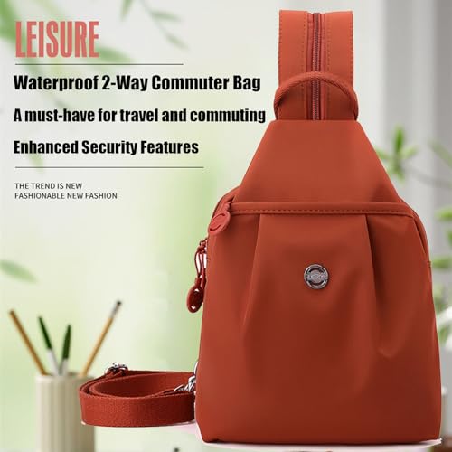 Waterproof 2-Way Commuter Bag, Convertible Travel Bag,Anti-Theft Crossbody Travel Tote Bag, for Fitness, Travel (Grey)2