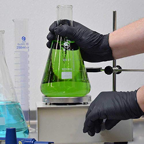 image for 1st Choice Black Nitrile Disposable Exam Gloves 3 Mil, Latex and Powde