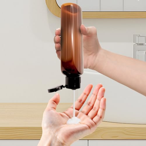 Hhverse 6 Stück Reiseflaschen zum Befüllen 100ml Reiseflaschen für Geeignet für Flugzeuge Reisegrößen Reise Shampoo Behälter Leere Plastikflasche für Shampoo, Duschgel, Kosmetik