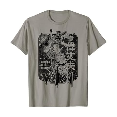 Voltron Retro Defender Black And White Fight Sword T-Shirt Cover