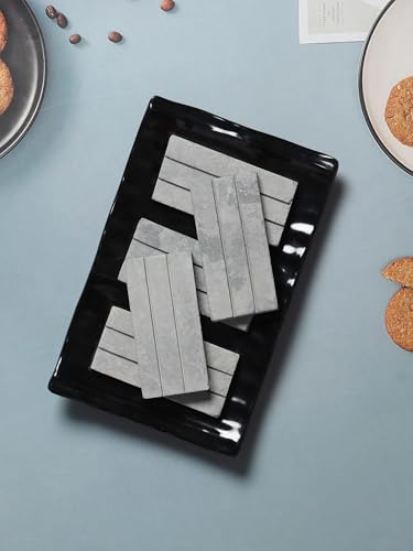 Image of Brighty Black Slate Kitkat Joint Bars 900g Pack | Natural Stone Strips for Art, Craft & Traditional Use | Handcrafted Slate Material for Wall Decor, Garden Design, DIY & Educational Projects