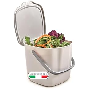 ELPHECO Pattuiera da cucina da 1,8 galloni da appendere con coperchio