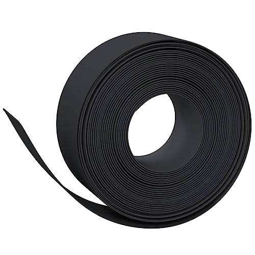 vidaXL Borduras de jardín 2 uds Polietileno Negro 10 m 20 cm