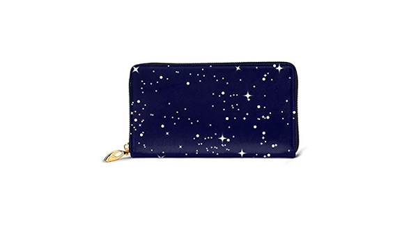 Amazon | [DADABULIU] 長財布 本革 レディース 二つ折り 夜空 星空