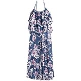 img_NATURAL BEAUTY ダークフラワータンキニ+ガウチョ3点 レディース 9号ネイビー