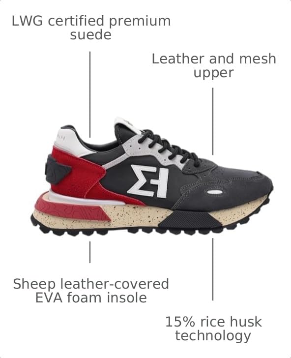 Image of The NSJ358 is a Modern Sneaker Made of Leather and Premium Suede Plus mesh and Nylon. Made by a Stylish Design with Classy Touch.