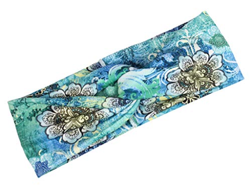 Elacucos Headbands For Women Criss Cross Boho Floal Style Head Bands For Women's Hair 4 Pack #TOP3