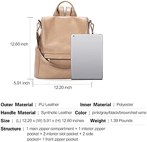 CLUCI Women Backpack Purse PU Leather Fashion Handbag Large Anti-theft Travel Ladies Shoulder Bag 3 CLUCI Women Backpack Purse PU Leather Fashion Handbag Large Anti-theft Travel Ladies Shoulder Bag