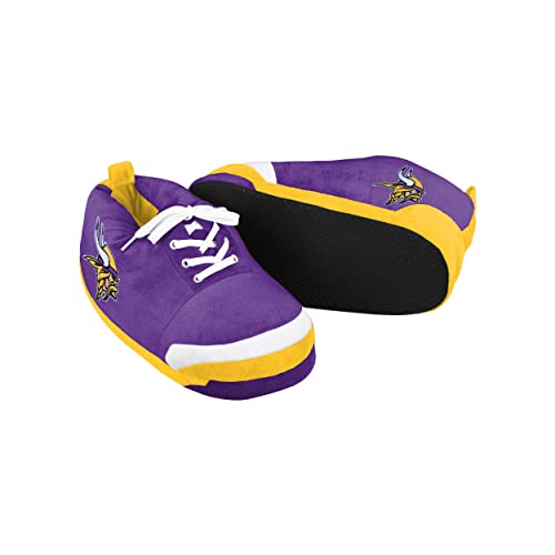 Image of FOCO Mens NFL Team Logo Plush Oversized Sneaker Slippers