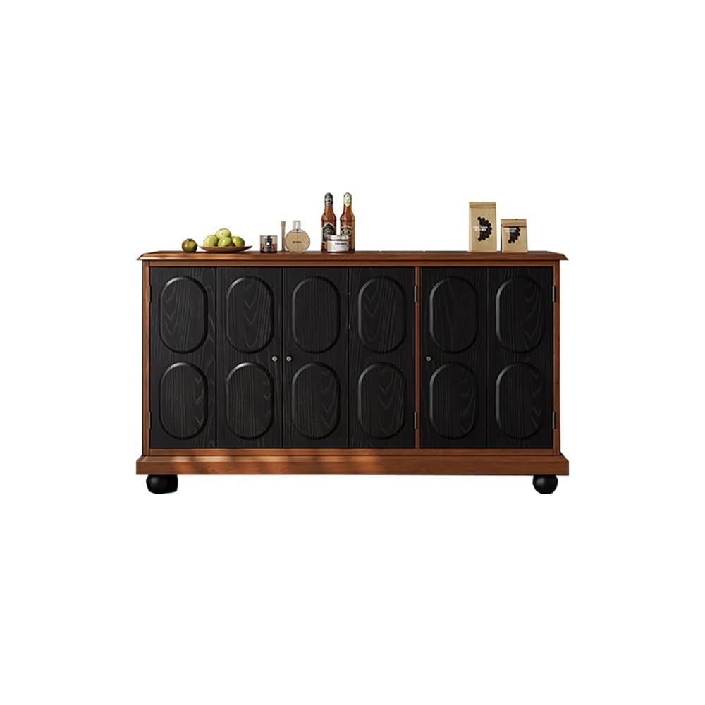ULTRAWAVE Buffet Cabinet 160cm Vintage Solid Wood Entryway Storage Table, Living Room Storage Decorative Furniture, for Home, Office, Hotel, Restaurant etc Buffet Sideboard(B)