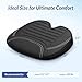 ZIKEE All-Season Car Seat Cushion for Comfortable & Safe Driving, Breathable Seat Cushion for Car with Ventilated Channel & Mesh Cover, Memory Foam for Sciatica, Tailbone & Back Pain Relief, Anti-Slip