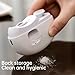 Electric Nail Clipper,Electric Nail Clippers for Seniors,2 in 1 Automatic Nail Trimmer,3-Speed Rechargeable Silent with LED,Built-in Collector,Suitable for All Year Round (White-1PC)