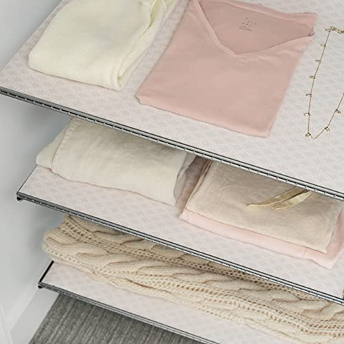 Con-Tact Brand Luxury Fabric Liners, Non-Adhesive Drawer and Shelf Liner, Multi-Functional Protective Liner, 18" x 4', Savoire Pale Gray, Pack of 1 Roll - Thumbnail 3