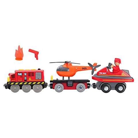 Battery Operated Action Locomotive Train (Magnetic Connection) - Powerful Engine Bullet Train Set Fits T homas B rio Wooden Tracks - Electric Magnetic Train Toy for Kids Boys Girls Birthday Gifts Cover