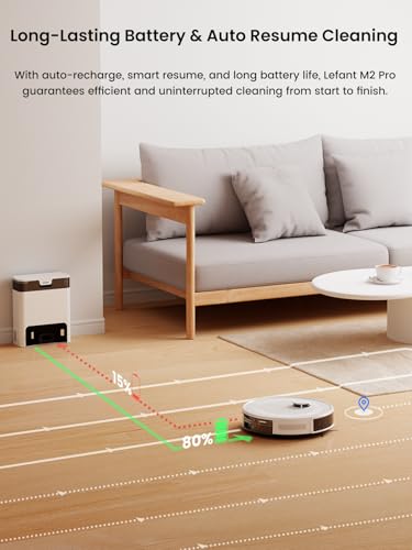 Lefant LiDAR Robot Vacuum and Mop, 90-Day Self-Emptying - image 8