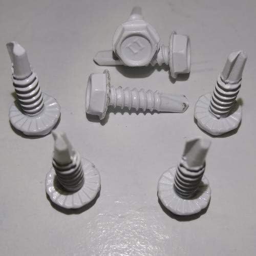 Shorpioen 100-Pack #14 x 1 Hex Washer Self Drilling Bronze 3/8" Head BC-1416KWBR38