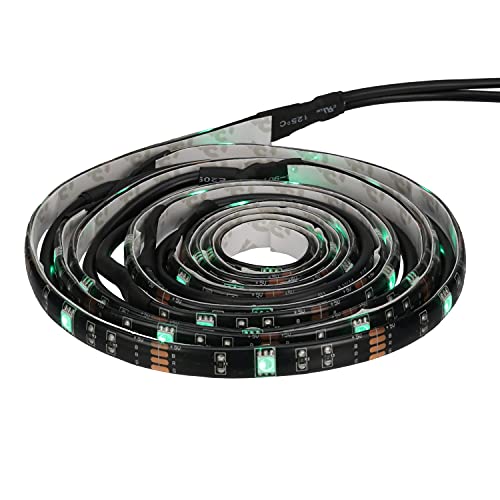 Image of Good Earth Lighting 7ft LED 16-Color Flexible TV Tape Light - USB Plug-in, Remote Control - 30,000 Hour Rated Lamp Life - Black Finish