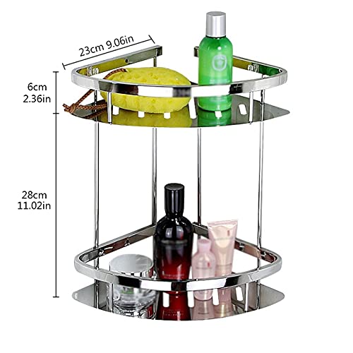 Étagères d'angle de salle de bain sans perçage panier de douche 304 - 3