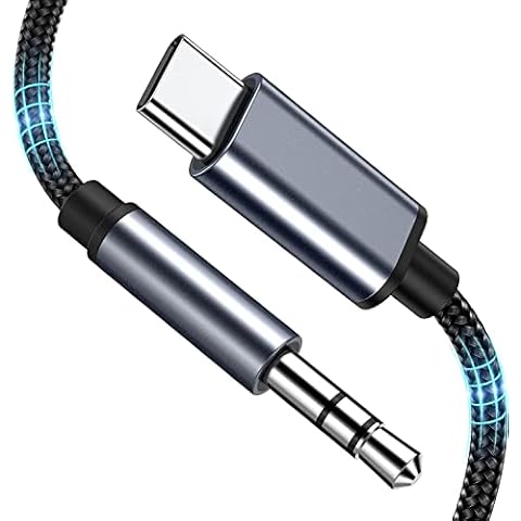 phoie USB C auf Aux Kabel ,USB Typ C auf 3.5mm Klinke Kabel Audio,Dauerhaft Aux USB C Kabel für Samsung Galaxy A53 S23 S22 S21 S20 Note20 Note10 10+ Cover