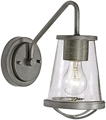 DESIGNERS FOUNTAIN Darby 1-Light Wall Sconce, Weathered Iron, 87001-WI