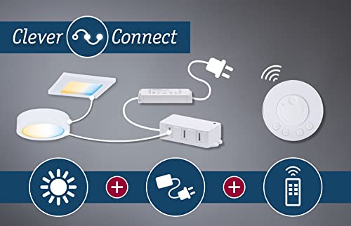 Paulmann 99966 Furniture luminaire Clever Connect X-Connector Border 12V Cabinet luminaire White matt Cabinet Light Plastic Kitchen lamp - Image 4