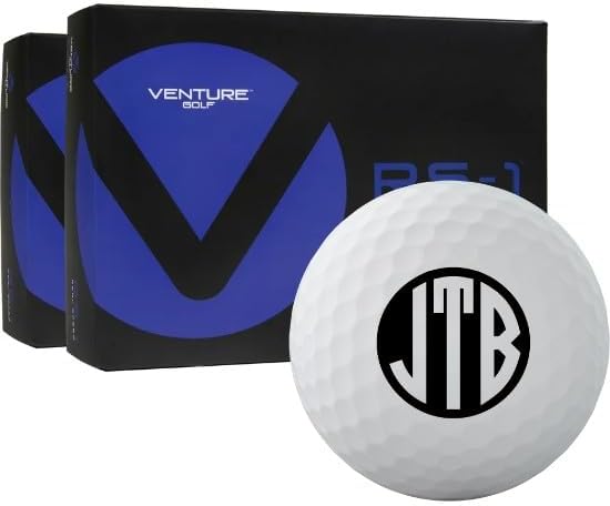 Venture Golf RS-1 Monogrammed Golf Balls - Double Dozen