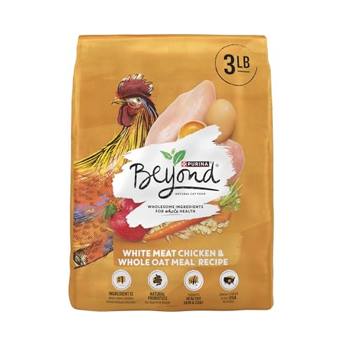 Image of Purina Beyond Natural Dry Cat Food Wholesome Ingredients for Whole Health White Meat Chicken and Whole Oat Meal Recipe - 3 lb. Bag