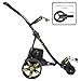 BATCADDY X3R Advanced Lithium 18-Hole Battery Powered Push Cart with Remote Control, Dual Motor, 9-Speeds and Reverse, Cruise Control, Anti-Tip Wheel & Downhill Control, Phantom Black