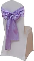 Vista 1 de 25 cintas decorativas para sillas de boda, lazos de satén para silla de boda, lazos para ferias comerciales, eventos de Navidad, baby shower, fiesta