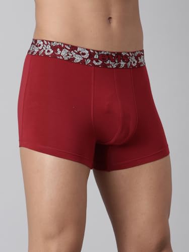 Image of Levi's GZ004 Trunk for Men | Supima Modal Lycra Blend | Breathable Men's Underwear | 4-Way Stretch | Anti-Roll No-Dig Floral Waistband | Extra Supportive Gusset | Stay Retention | Pack of 1