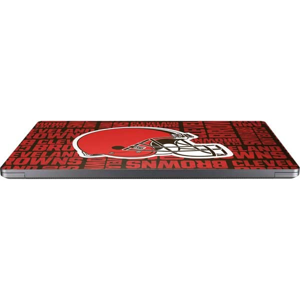 Skinit Laptop Decal Skin Compatible with Universal Laptop 12in (9.8 x 6.8in) - Officially Licensed NFL Cleveland Browns - Blast Design