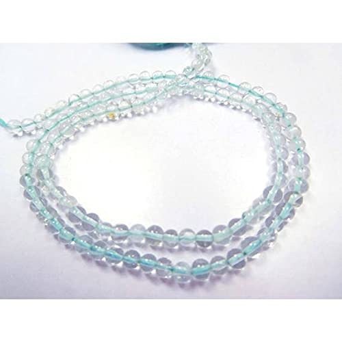Cuentas de azurita azul de alta pureza y forma redonda lisa LKBEADS