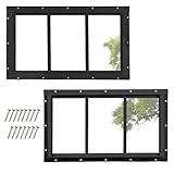 COLORPAPA 2 Pack Shed Windows, 10
