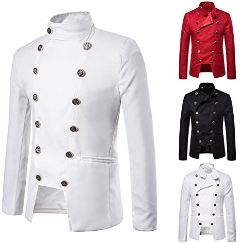 Chaqueta steampunk hombre para carnaval y bodas góticas medievales 2