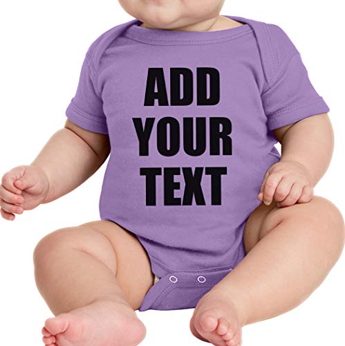 TEEAMORE Custom Baby Bodysuits Add Your Text For Baby Girl & Boy Personalized Bodysuit2