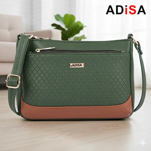 Image of ADISA Women Girls Color Block Cross Body Sling Bag (SL5168)
