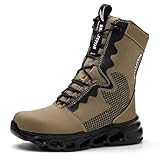 [Sécurité et style]Ayez l'air vif et plein de personnalité avec le style exceptionnel des bottes à embout d'acier. Il est temps d'être élégant et fonctionnel pendant le travail.