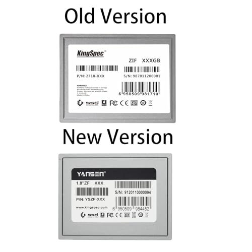 128GB KingSpec 1.8-inch ZIF 40-pin SSD Solid State Disk SMI Controller (MLC)